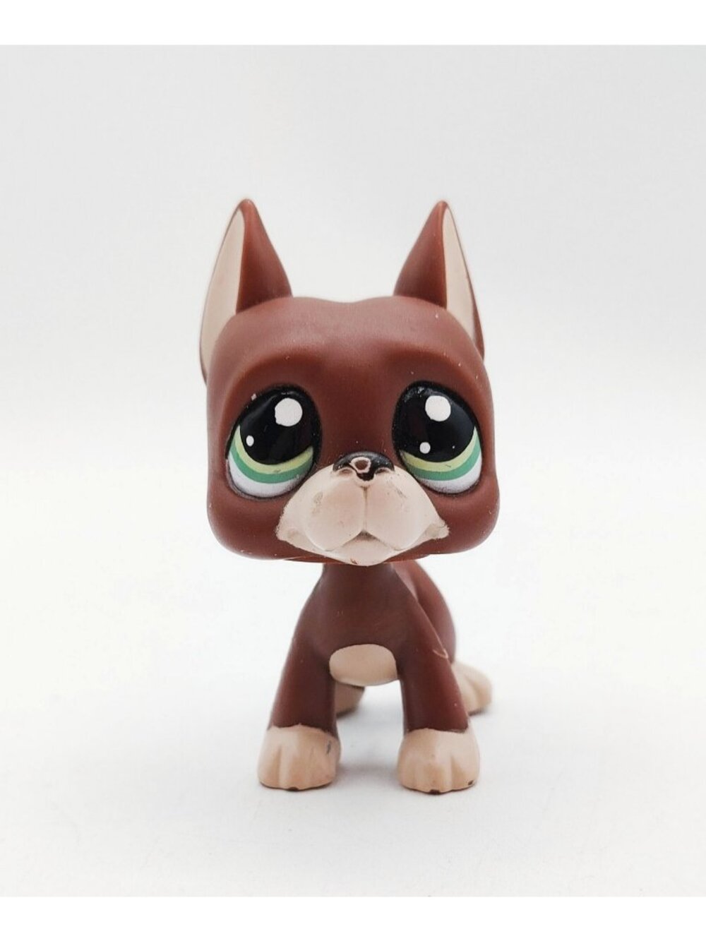 Littlest Pet Shop LPS #1519 Brown And Cream Great Dane Dog